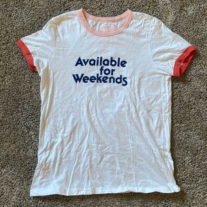 Cute white tee by Ban.do